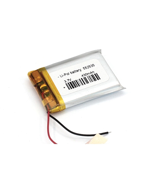 Аккумулятор Li-Pol (батарея) 5.5x25x35мм 2pin 3.7V/430mAh