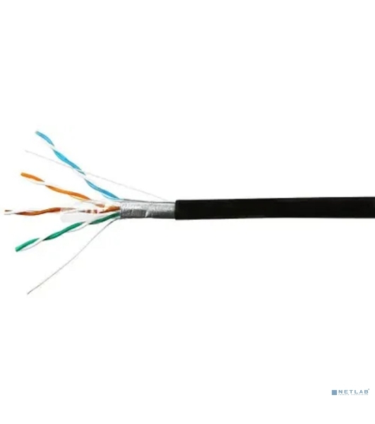 Кабель SkyNet Standart FTP outdoor 4x2x0,48, медный, FLUKE TEST, кат.5e, однож., 100 м, box, черный