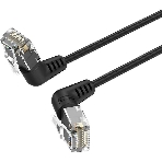 Патч-корд Vention прямой UTP cat.6a, RJ45 угол 90 - 1м. черный, фото5