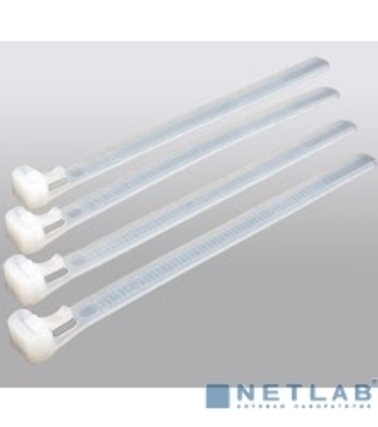 Стяжка Hyperline GTRN-150HD нейлоновая открывающаяся, безгалогенная (halogen free), 150x7.6мм (100 шт)
