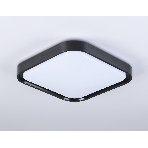 Потолочный светодиодный светильник Ambrella light FZ1262 BK черный 18W 5000K 250*250*60 (Без ПДУ), фото 1