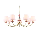 Люстра Ambrella light LH75025/7 GD/PI золото/розовый E14/7 max 40W D890*800, фото10