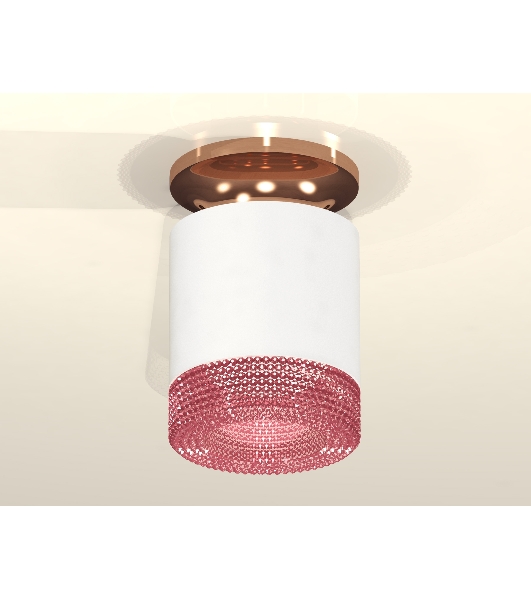 Светильник Ambrella Light XS7401143 SWH/PPG/PI белый песок/золото розовое полированное/розовый MR16 GU5.3(N7930, C7401, N7193)