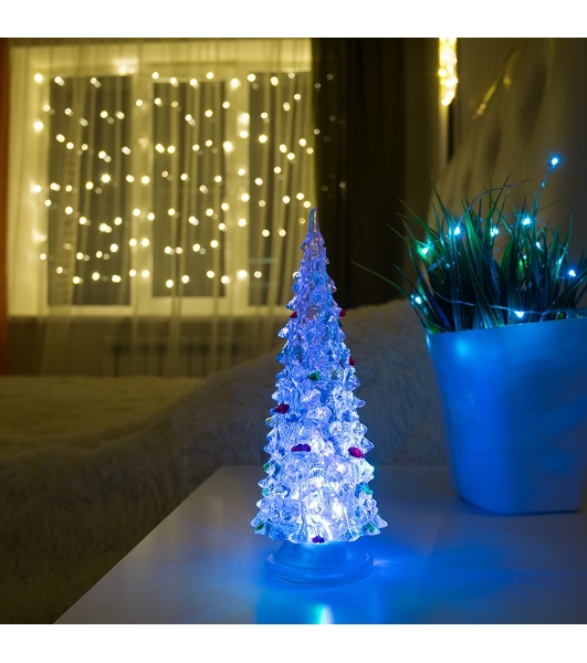 Фигура светодиод. Neon-night 'Елочка' (батарейки 3хAG13 в компл.) 1 LED 15 см RGb 4.5B IP20