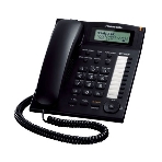 Телефон проводной Panasonic KX-TS2388RUB черный индикатор вызова,повторный набор последнего номера,4 уровня громкости звонка, фото3