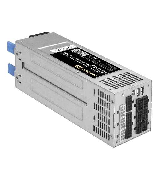 Блок питания серверный 2U Redundant 2x1200W ExeGate EX292324RUS Industrial-RTS1200 (APFC, КПД 94% (80 PLUS Platinum), 4 см fan, 24pin, 2x(4+4)pin, 2PCIe, 2SATA, 6IDE, Cable Management)