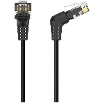 Патч-корд Vention прямой UTP cat.6a, RJ45 угол 90 - 1м. черный, фото4