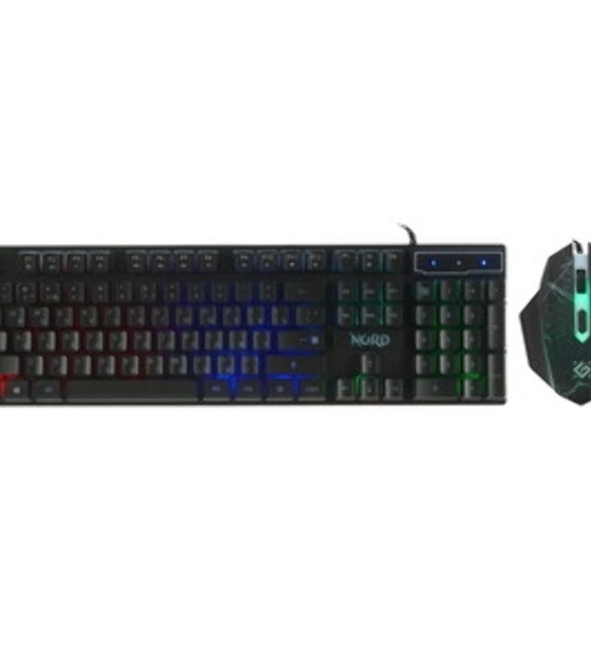 Комплект клавиатура+мышь Defender Nord GS-959 проводной, USB, 2400 DPI, чёрный
