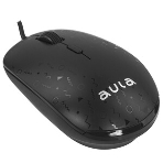 Мышь проводная AULA AM106 черный, 2000 dpi, USB, кнопки - 4, фото8