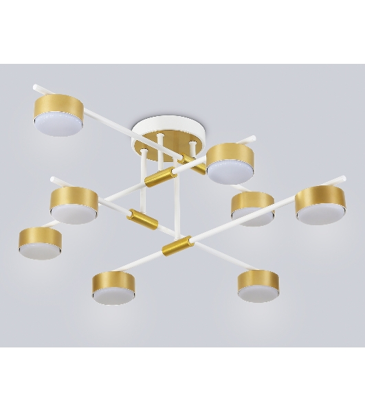Потолочный светильник Ambrella light FL51751/8 WH/GD белый/золото GX53/8 max 12W 720*720*245