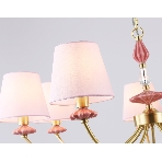 Люстра Ambrella light LH75025/7 GD/PI золото/розовый E14/7 max 40W D890*800, фото9