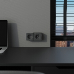 Розетка с заземлением, шторками и USB тип A+C Gallant (графит рифленый), фото4