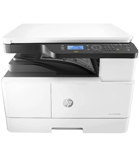 МФУ лазерное HP LaserJet MFP M438n (8AF43A), A3, ч/б, печ. до 22 стр/мин. (А4) до 12 стр/мин. (А3), 1200 x 1200 dpi (печать), 600x600dpi (скан.), USB, RJ-45