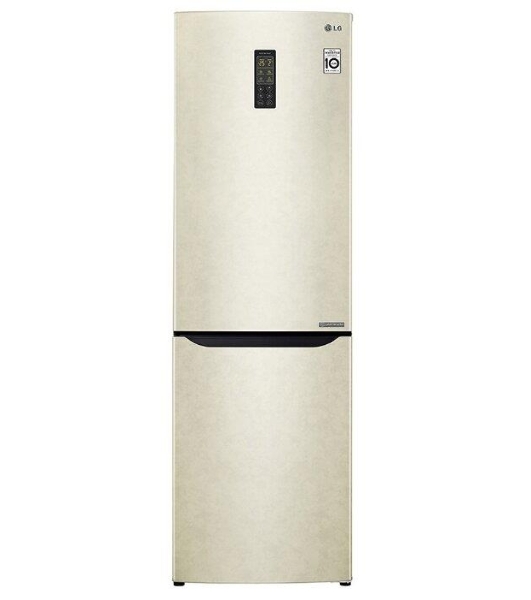 Холодильник LG GA-B419SEUL бежевый двухкамерный 223/79л морозилка снизу, No Frost