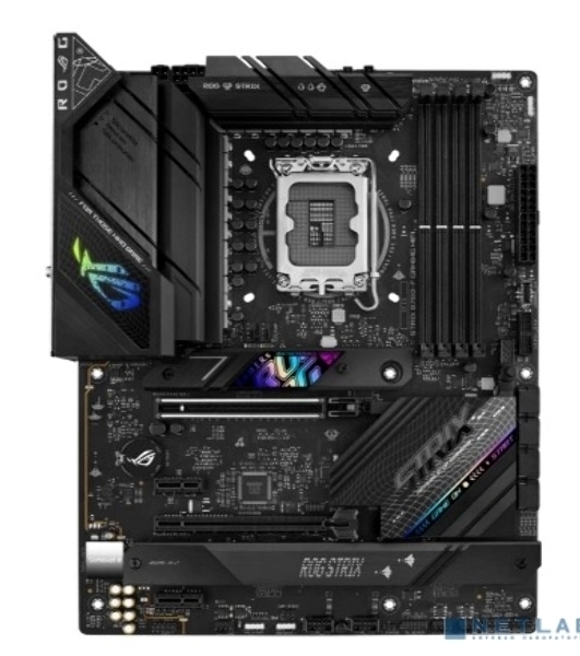 Материнская плата ASUS ROG STRIX B760-F GAMING WIFI, LGA 1700, Intel B760, 4xDDR5, 4xSATA, 3xM.2, 1xPCI-E 5.0 x16, 1xPCI-E 3.0 x4, 1xHDMI, 1xDP, 1x 2.5Gb LAN, 1xUSB-A 3.2 Gen 2, 6xUSB-A 3.2 Gen 1, 1xUSB-C 3.2 Gen 2x2, 5x3.5 мм, 7.1, Standard-ATX