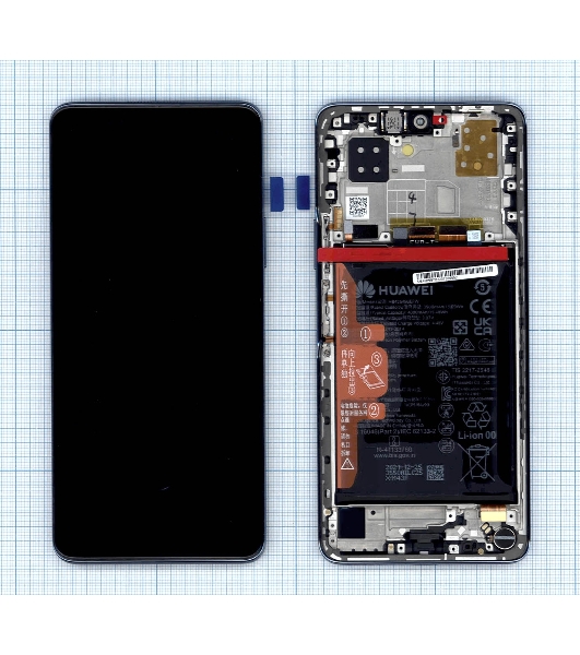 Дисплей для Huawei Nova 9 SE в сборе с тачскрином, панелью и аккумулятором (SP 02354UWB), синий