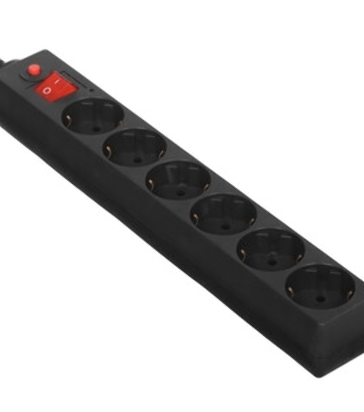 Сетевой фильтр Buro 600SPro-16-3-G 3м (6 розеток) графитовый (коробка)