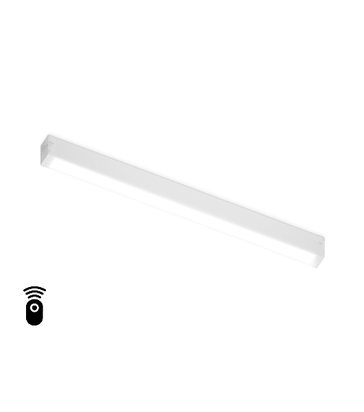 Управляемый светодиодный светильник для шинопровода Magnetic Ambrella light GL1281 WH белый IP20 18W 3000K-6400K 220V 120° 452*25*42 (Без ПДУ)