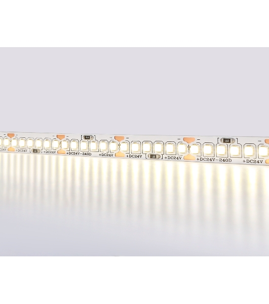 Светодиодная лента Ambrella light GS3302 2835 240Led/ 18W m/ 24V IP20 4500K/ 5000*10*1.2mm (2 конт.)