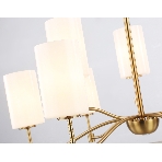 Люстра Ambrella light LH56054/6+3 BS/FR латунь/белый матовый E14*9 max 40W D765*1060, фото5