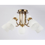 Светильник Ambrella light TR3218/5 GD/FR золото/белый матовый E27*5 max 40W D580*290, фото 1