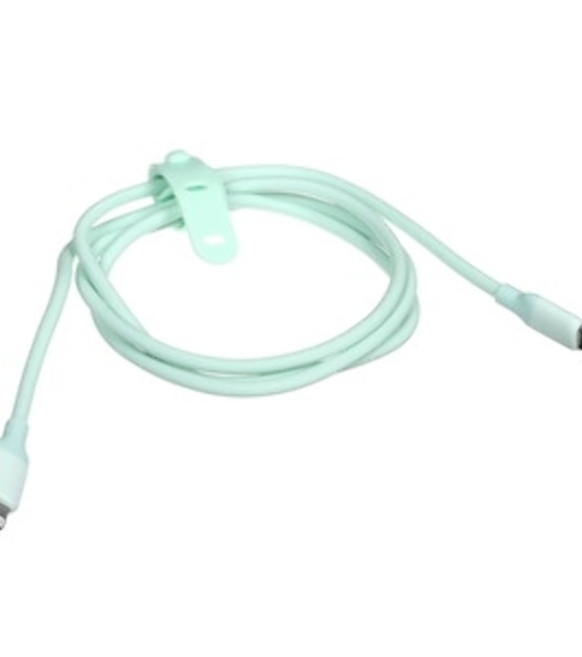 Кабель GCR PREMIUM 3.0m TypeC/Lightning MFI POWER DELIVERY 18 W, быстрая зарядка, белый силикон, AL case белый, белый ПВХ, GCR-53756