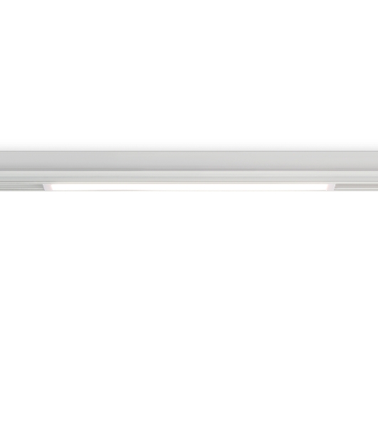 Управляемый светодиодный светильник для шинопровода Magnetic Ambrella light GL1281 WH белый IP20 18W 3000K-6400K 220V 120° 452*25*42 (Без ПДУ)