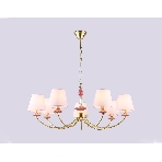 Люстра Ambrella light LH75025/7 GD/PI золото/розовый E14/7 max 40W D890*800, фото7