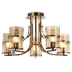 Светильник Ambrella light TR3222/5 GD/TI золото/янтарь E27*5 max 40W D540*300, фото8