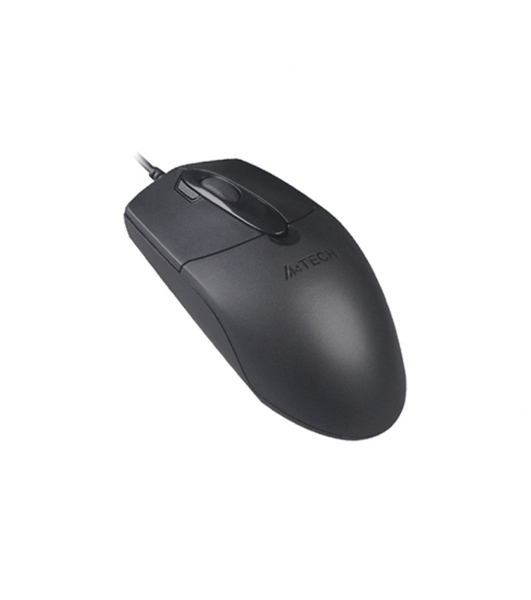 Мышь проводная A4Tech OP-730D черный, 1200 dpi, USB, кнопки - 4