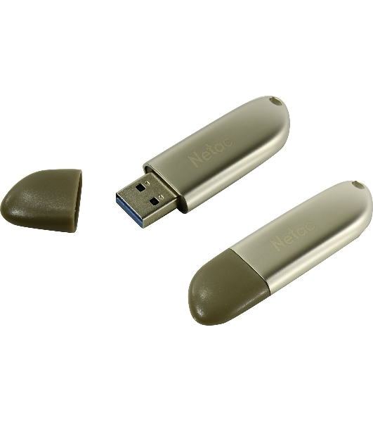 Флешка USB Netac U352 (NT03U352N-064G-20PN), 64Gb, USB 2.0, R/W 50/15, серебристый