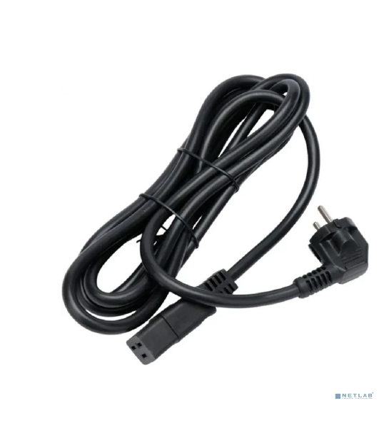 Кабель питания Cablexpert PC-S22-C19-2.5-3M, Schuko-C19, 3x2.5мм2, 16A, с заземлением, медь, 3м, черный, пакет