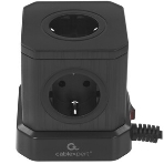 Сетевой фильтр Cablexpert Tower, TWR-5-U4-B-3, 5 р, 10А, 4хUSB, 3.1А, 3 м, ур.защиты 4+, черный, коробка, фото5