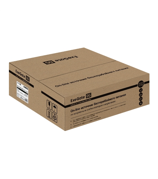Источник бесперебойного питания On-line ExeGate PowerExpert ULS-2000.LCD.AVR.1SH.2C13.USB.RS232.SNMP.2U 2000VA/2000W, On-Line, PF=1, LCD, 1*Schuko+2*C13, RS232, USB, SNMP-slot, Rackmount 2U/Tower, металлический корпус, черный