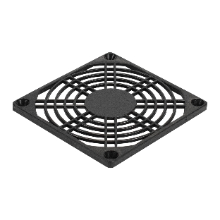 Решетка для вентилятора 80x80 ExeGate EG-080PSB (80x80 мм, пластиковая, квадратная, черная)