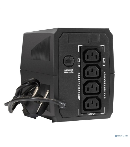 Источник бесперебойного питания ExeGate SpecialPro UNB-500.LED.AVR.4C13 500VA/300W, LED, AVR, 4*C13, черный