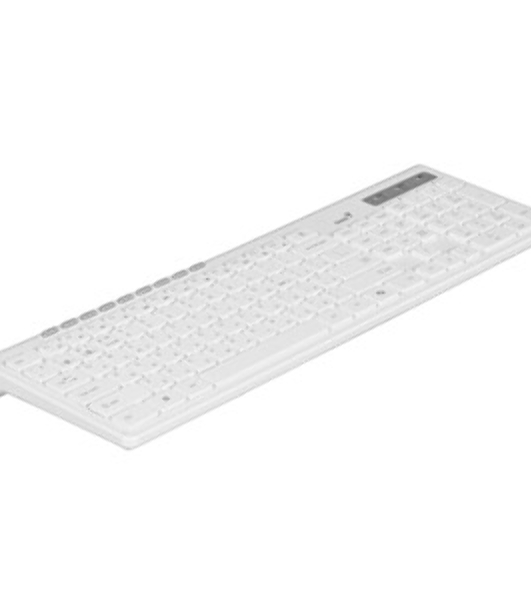 Комплект клавиатура+мышь Genius SlimStar 8230 беспроводной, USB + Bluetooth, 1000 DPI, белый