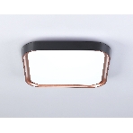 Потолочный светодиодный светильник Ambrella light FZ1265 BK/PGD черный/золото розовое 18W 5000K 250*250*60 (Без ПДУ), фото3