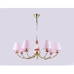 Люстра Ambrella light LH75025/7 GD/PI золото/розовый E14/7 max 40W D890*800, фото6