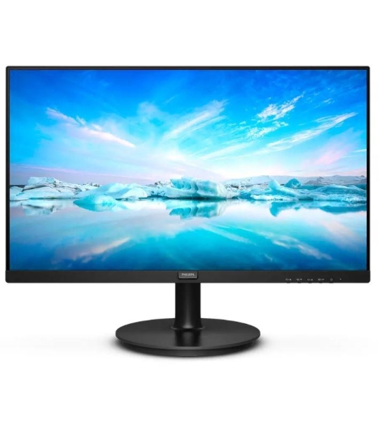 Монитор 21.5' Philips 222V8LA (00/01) VA 1920x1080, 75 Гц, 4 мс, 16:9, 250 кд/м2, 1xHDMI, 1xDP, 1xVGA, 1x3.5 мм, черный
