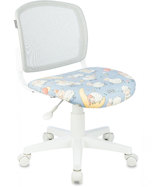 Кресло Бюрократ CH-W296NX TW-02 светло-серый, сетка, 120 кг