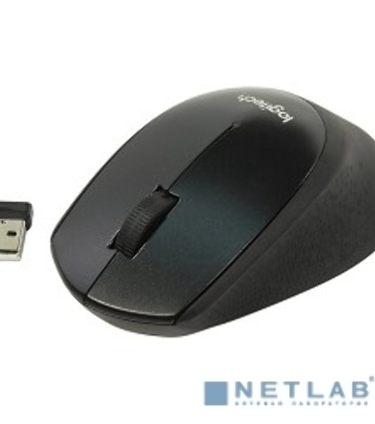 Мышь беспроводная Logitech M330 SILENT PLUS черный, 1000 dpi, радиоканал, USB, кнопки - 3
