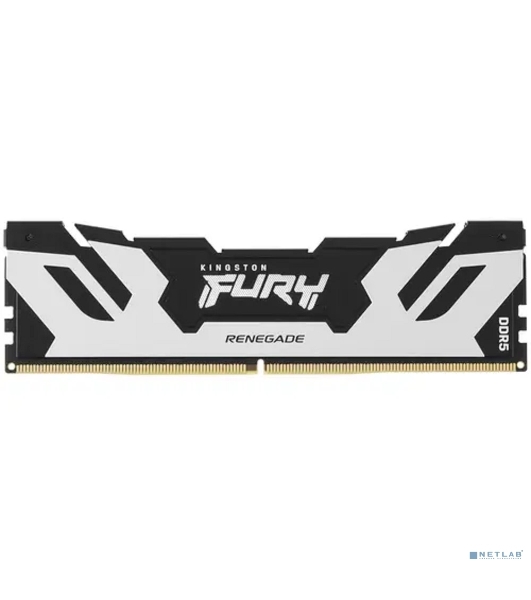 Оперативная память Kingston Fury Renegade, DDR5, 16Gb (1x16Gb), 8000MHz, CL38, DIMM, с радиаторами, серебристый/черный