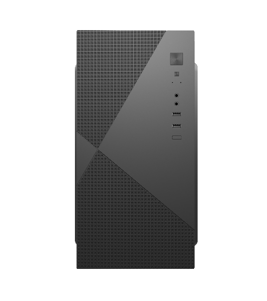 Компьютерный корпус с блоком питания 450Вт. Case Forza mATX, 450W, 2xUSB 2.0, Black, w/o FAN, 8 см fan PSU, power cord