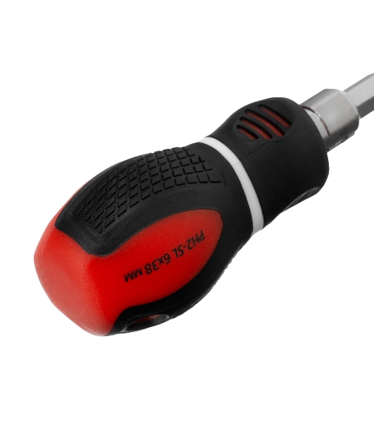 Отвертка Matrix комбинированная, SL6,0/PH2 х 38 мм, CrV, двухкомп. рукоятка