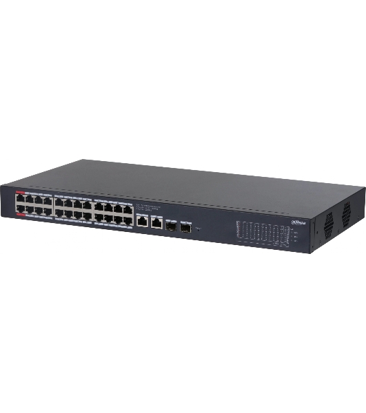 Коммутатор Dahua DH-CS4228-24GT-240, 26×1 Гбит/с + 2×1 Гбит/с Combo, управляемый
