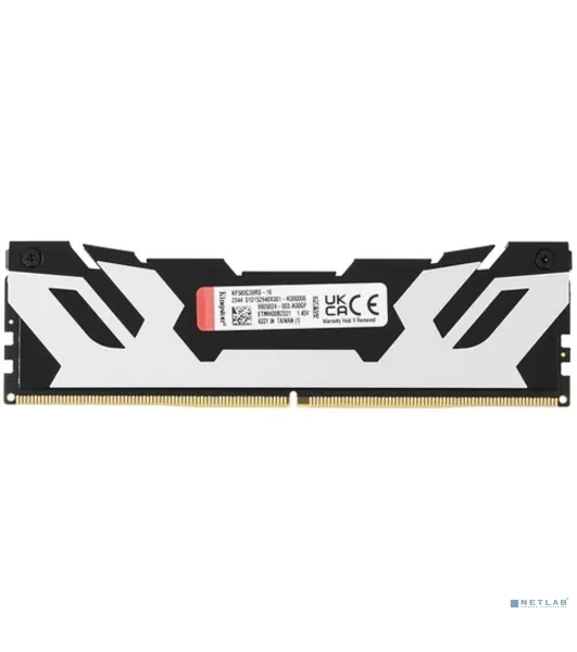 Оперативная память Kingston Fury Renegade, DDR5, 16Gb (1x16Gb), 8000MHz, CL38, DIMM, с радиаторами, серебристый/черный