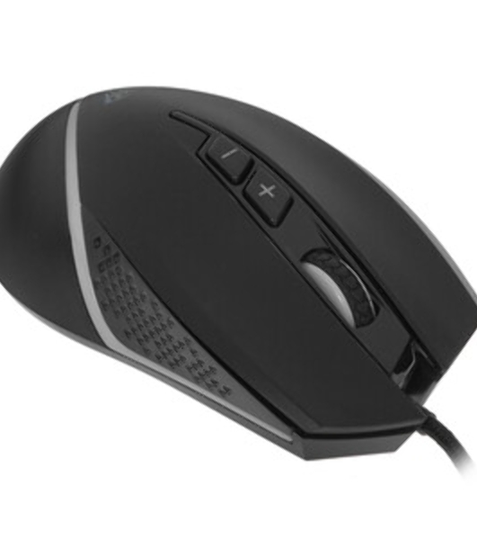 Мышь проводная AULA F805 черный, 6400 dpi, USB, кнопки - 7