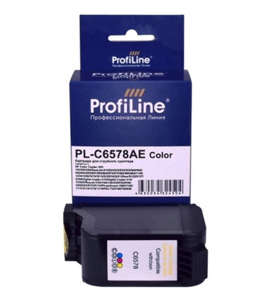 Картридж струйный ProfiLine PL-C6578AE для принтеров HP DJ 970Cxi/1220С/1280/6122 Color водные