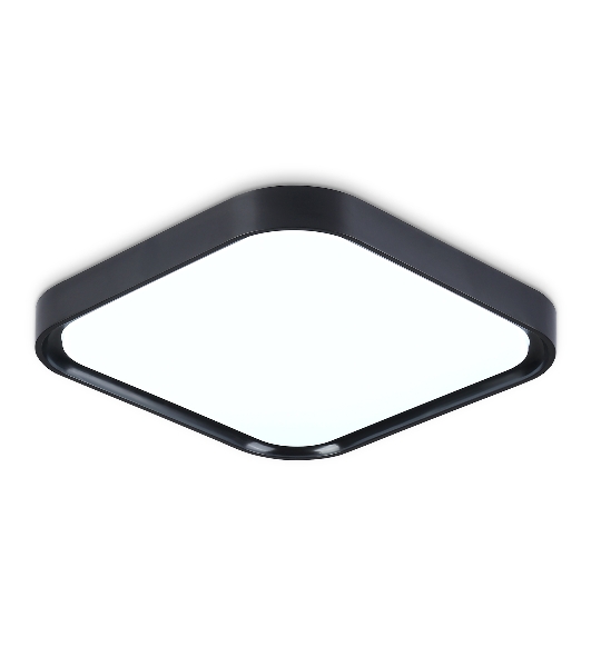 Потолочный светодиодный светильник Ambrella light FZ1268 BK черный 27W 5000K 350*350*60 (Без ПДУ)